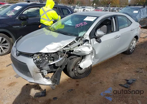 2014 Toyota Corolla Le from USA, damaged, VIN 2T1BURHE2EC151033